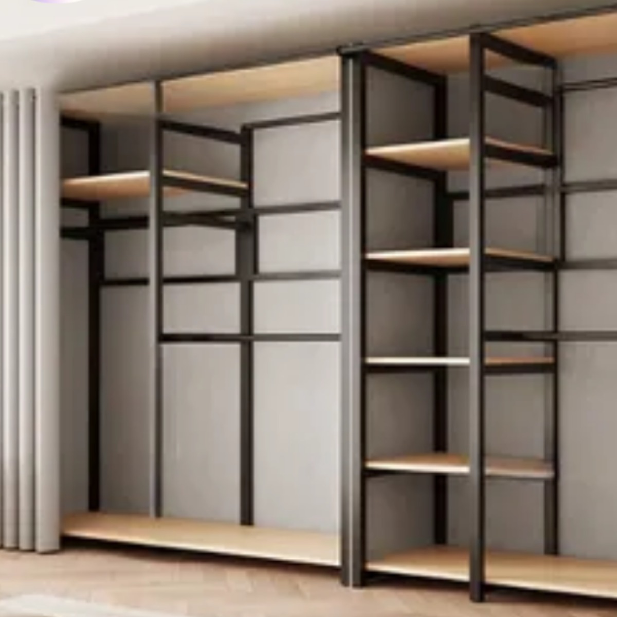 모노가구 튼튼한 조립식 시스템행거 프리미엄 드레스룸 행거 이동식 스탠드행거 시스템 헹거 선반 철제행거 옷장 대형 선반 수납장 265,000원