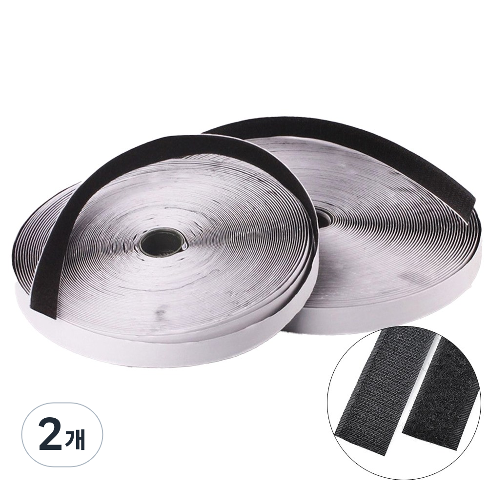 접착식벨크로찍찍이 블랙 50mm 25M 암수세트 47,970원