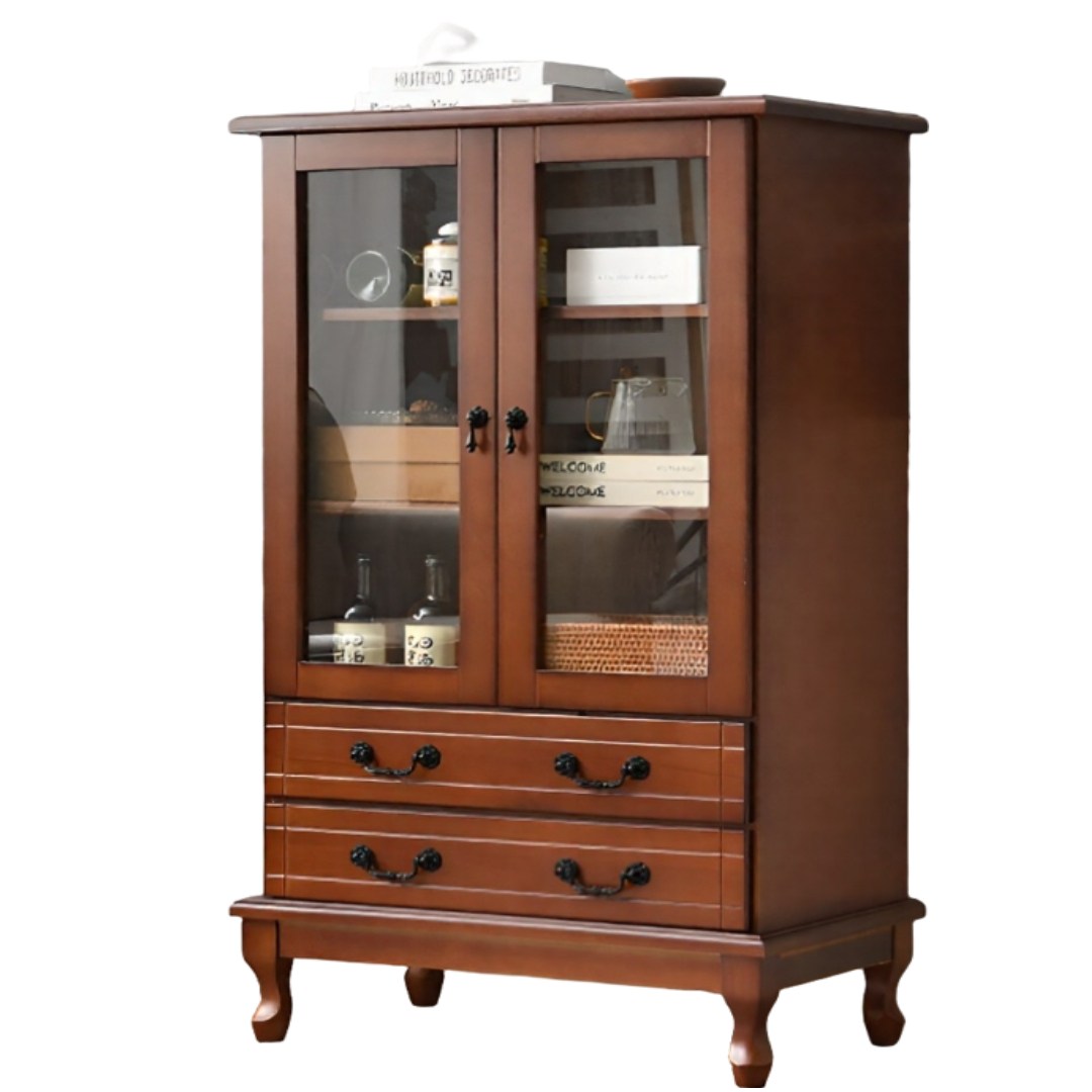 아르나크 엔틱 장식장 와인장 콘솔 수납장 선반 진열장 거실 인테리어, 다크브라운 330,000원
