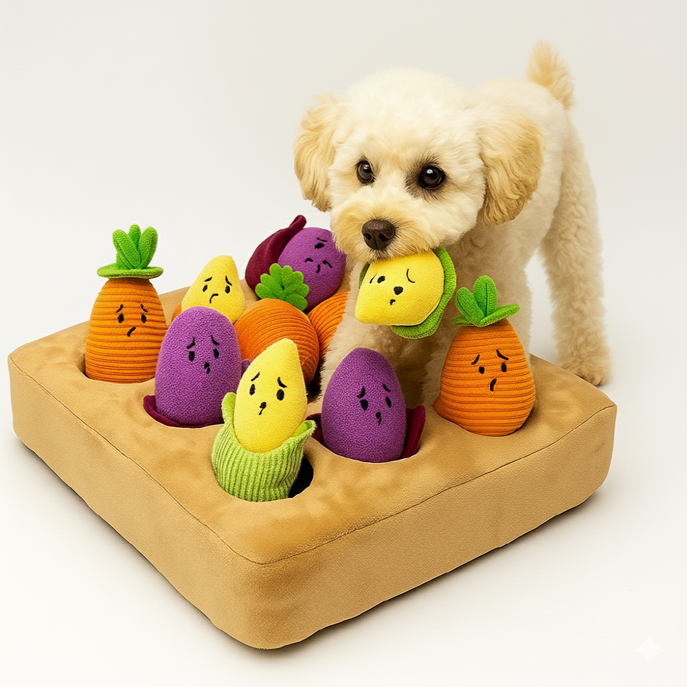 리더스펫 강아지 노즈워크 장난감 야채 뽑기 완구 반려견 두뇌 자극 스트레스 해소 전연령 실내용 장난감, 1세트, 혼합색상 25,900원