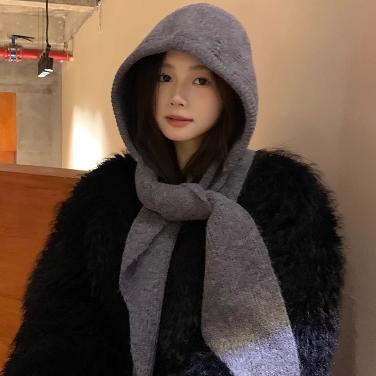 HALOPICK 바라클라바 투웨이 후드 넥워머, 그레이, 1개 25,520원