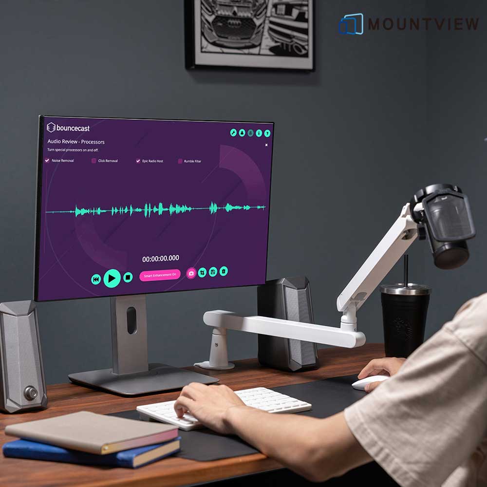 마운트뷰 바텀업 마이크 암 스탠드 블랙 & 화이트 39,800원