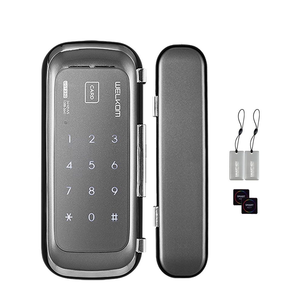 솔리티 양문유리문 전용 스마트 보조키 손잡이 없음 도어락 78,500원