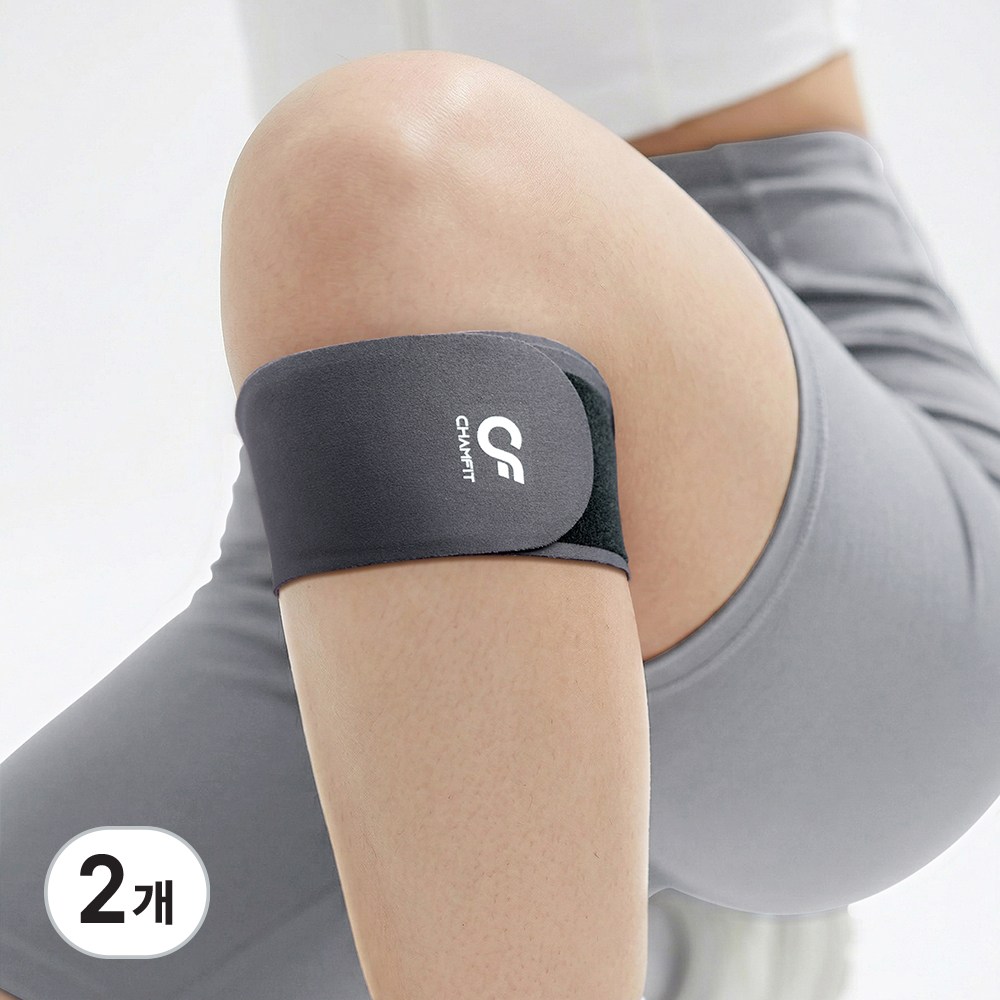 챔핏 와이드핏 슬개건 무릎보호대, 2개, 블랙, 현재가 19,800원