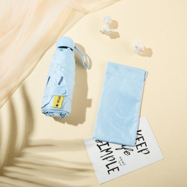 리치포레 UV 99.9% 자외선 차단 초경량 5단 미니 우산 양산 커버포함 6,900원