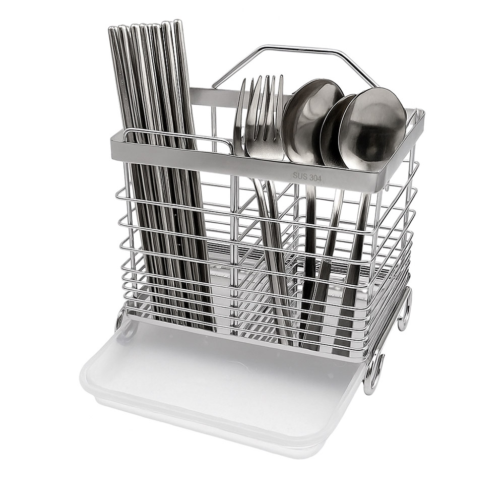 헬로제인 스텐 304 부착식 수저통, 1개, 그레이 15,650원