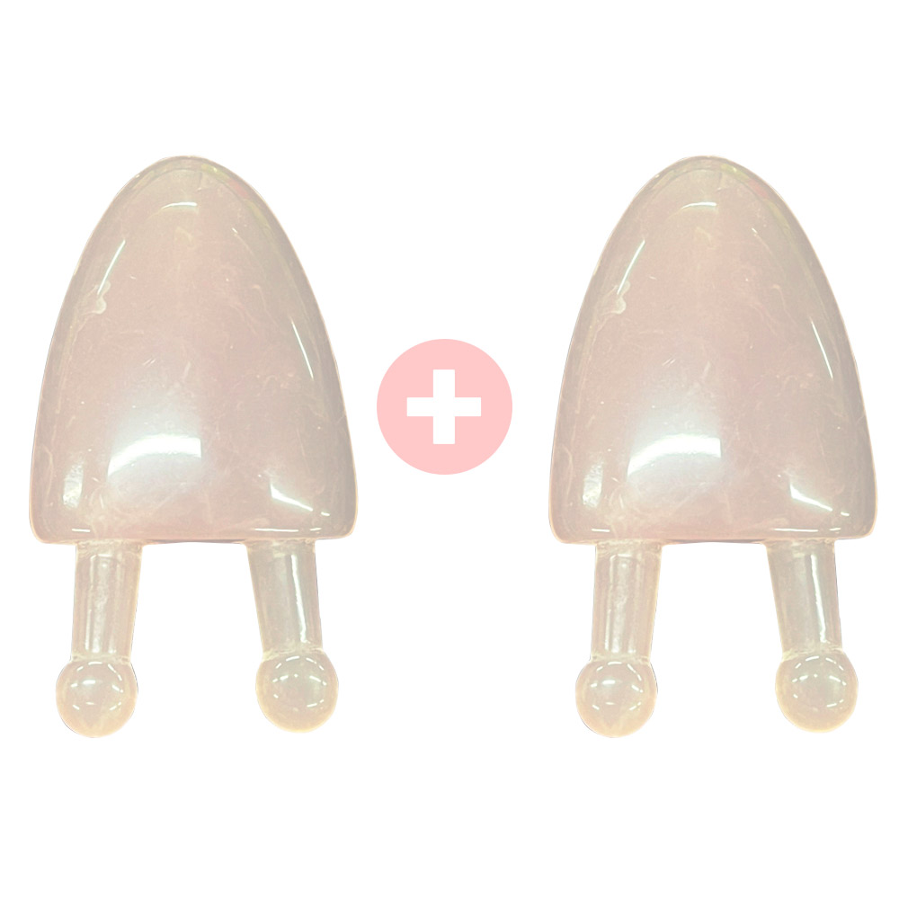 눈 지압 핑크색 관자놀이 미간 휴대용 괄사 지압기 X 2개, 1세트, 핑크 5,000원