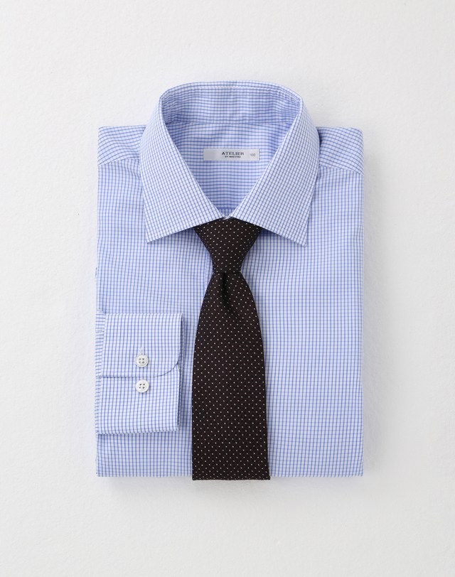 마에스트로 남성용 ATELIER 체크 순면 긴팔 드레스셔츠 44,550원