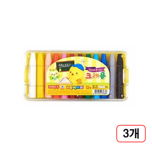 동아)크레용(노랑병아리/12색), 3개입, 현재가 24,420원