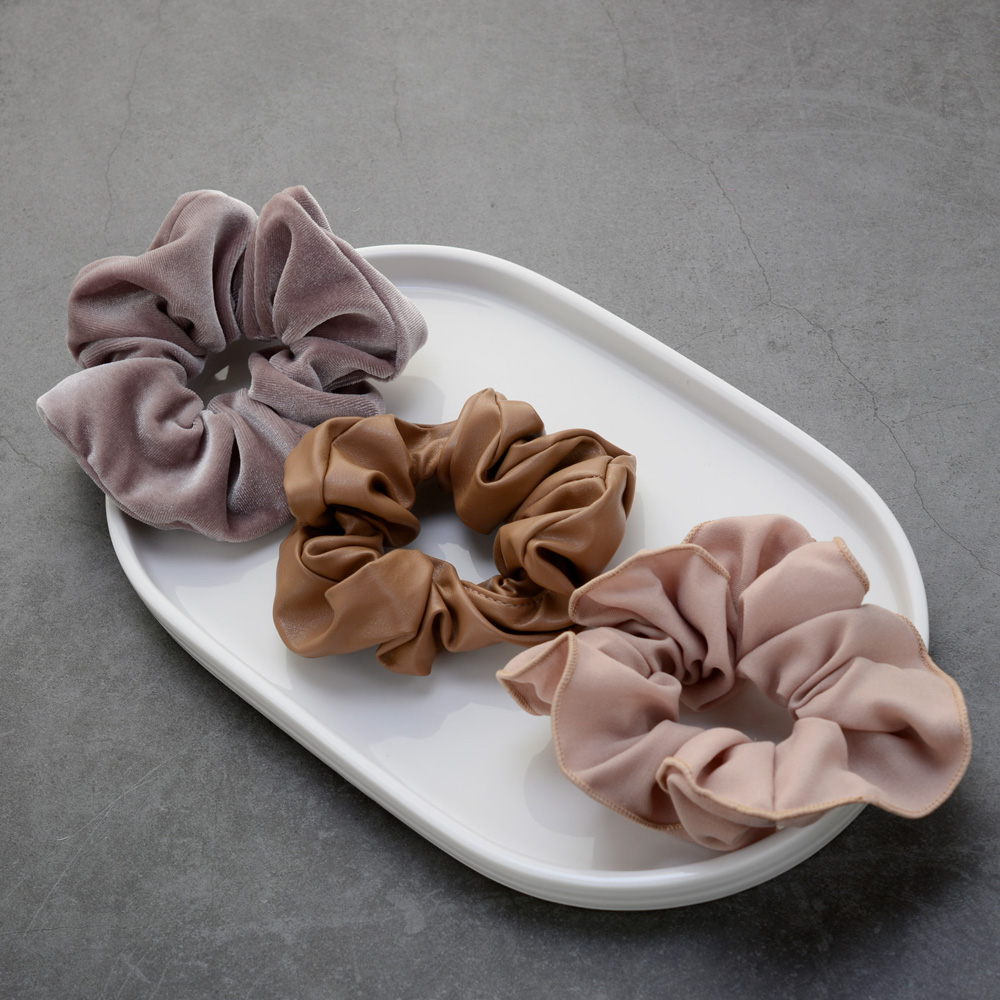 핸날 벨벳 페이크 레더 폴리 곱창밴드 3종 세트 10,500원