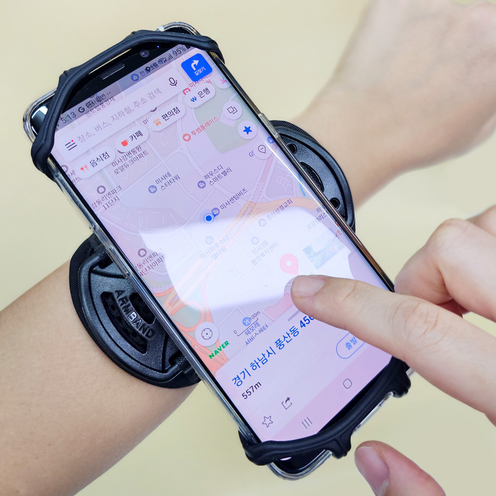 트레벨로 360도 회전 스마트폰 손목밴드 암밴드 대리운전 배달 물류 조깅 산책 16,600원