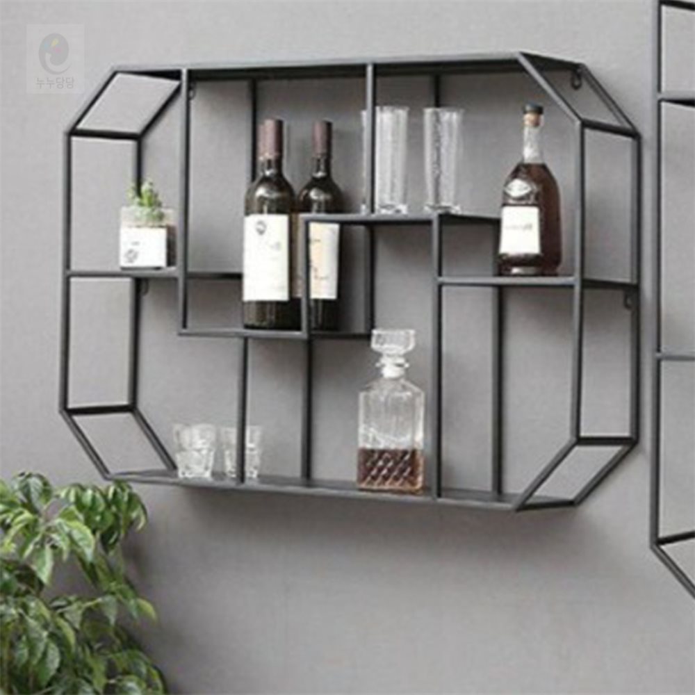 인테리어 스틸 가로 벽 선반 (블랙) 스틸선반 176,400원