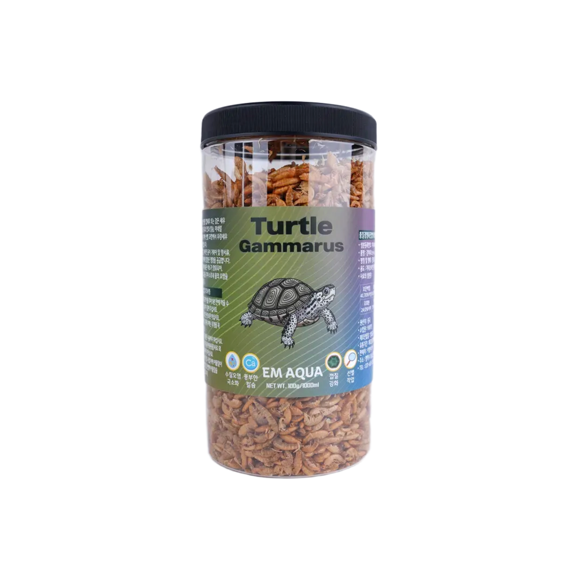 감마루스 거북이 사료 건조 새우 간식 먹이, 1개, 1L 9,500원