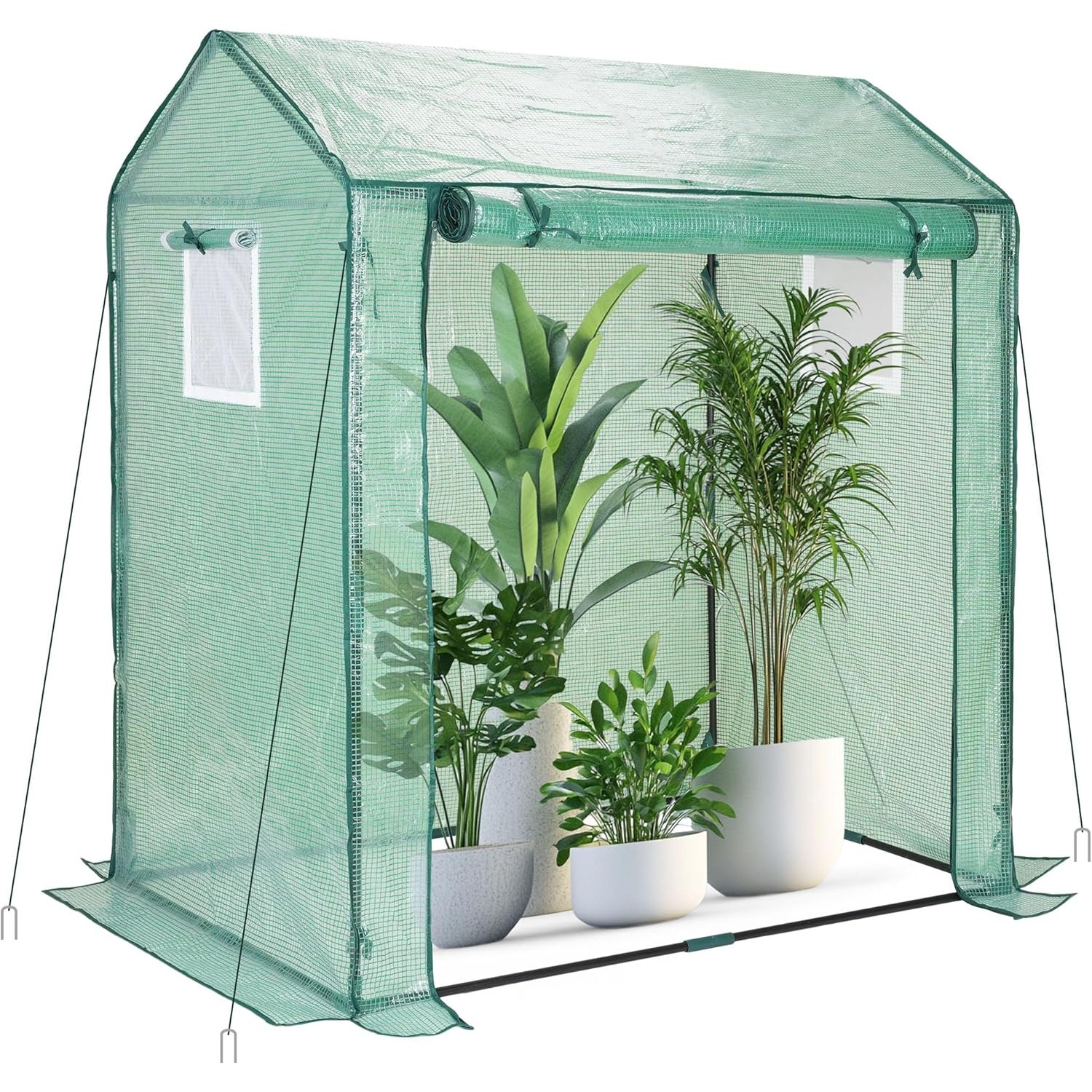 조립식 비닐하우스 가정용 온실 하우스 소형 식물 보온 방수 베란다 옥상 보온하우스 길고양이 겨울집, 1개 37,120원
