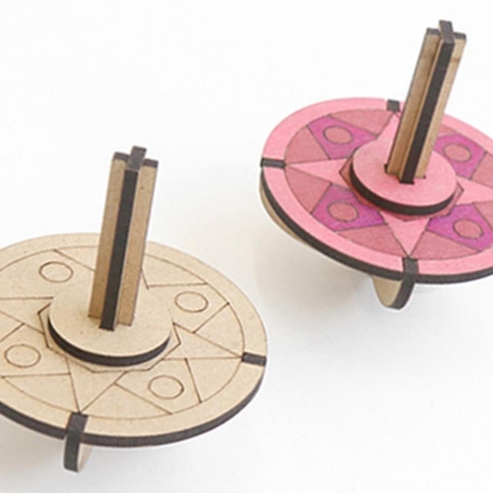 민화샵 전통문양 나무팽이 문양팽이 A TDPWD0117 - 개 (1개입) 700원