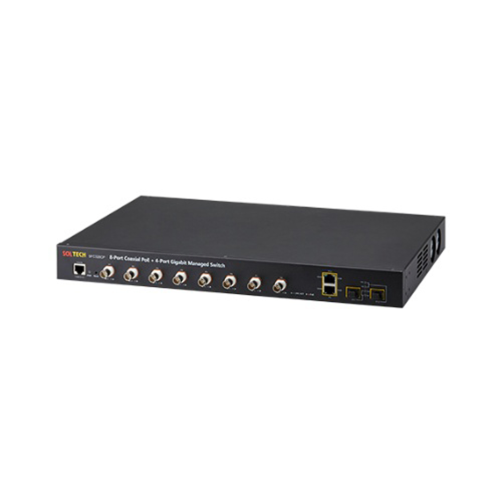 솔텍 SFC320CP BNC(POE) 8포트 기가비트 UTP 2포트 SFP 2slot 1,874,400원