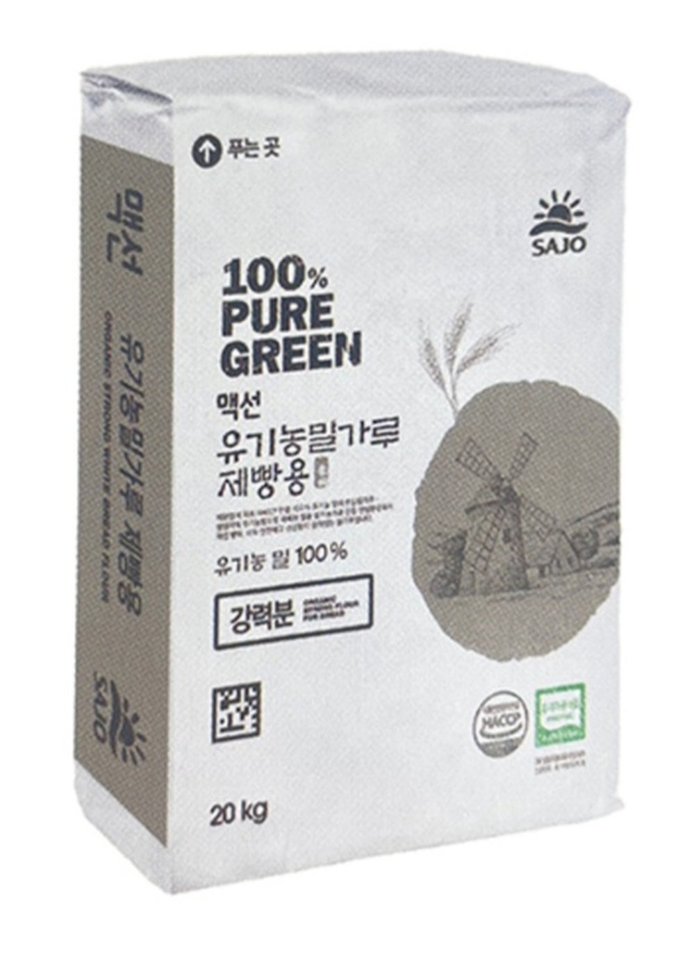 맥선 유기농 밀가루 제빵용 20kg 1개 82,390원