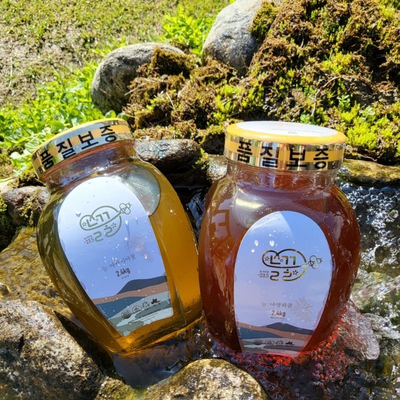 늘꿀 소백산 채취 천연 아카시아 벌꿀 2.4kg, 2.4kg, 1개, 단품 106,000원