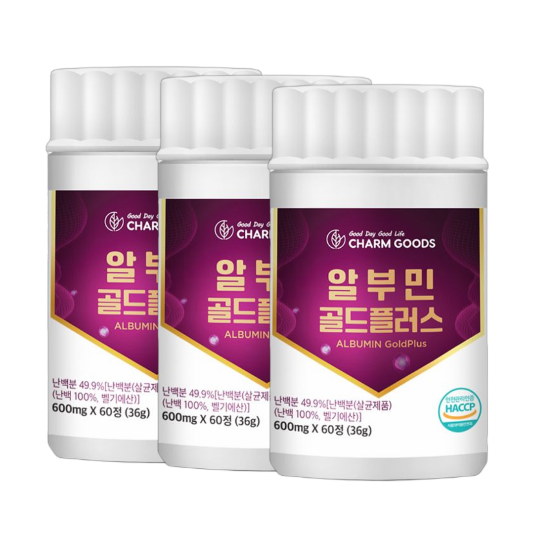 먹는 고함량 알부민 영양제 식약청인증 HACCP, 3개, 60정 29,010원