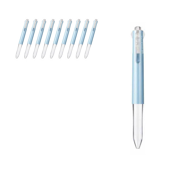 유니볼 스타일핏 4색 홀더 멀티펜 UE4H-227, P블루, 10개 20,800원