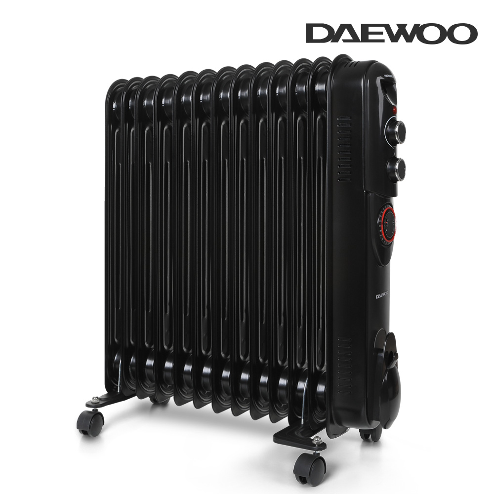 대우 타이머형 라디에이터 동파 방지 블랙 에디션 5핀 7핀 13핀 블랙 타이머형 라지에타 가정용 캠핑용 사무실 업소용 소형 자동온도조절 대류 난방 129,000원