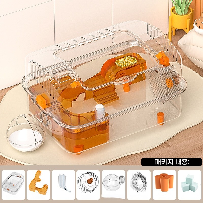 style dr 햄스터케이지 전신 투명 빌라 햄스터집 아크릴 햄스터용품36*26*26 25,580원