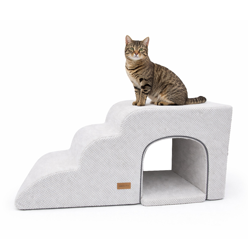 올미오펫 고양이 구름패브릭 동굴 계단 3단+방석 세트 125,900원