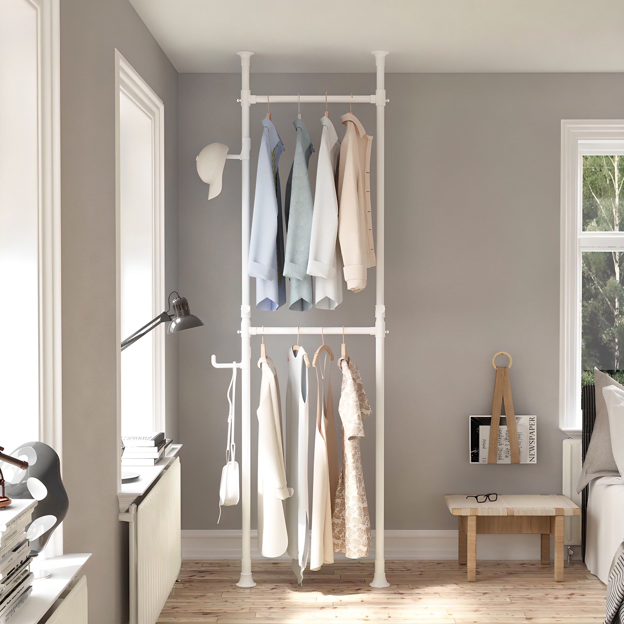 리우리빙 틈새 행거 2단 29,360원