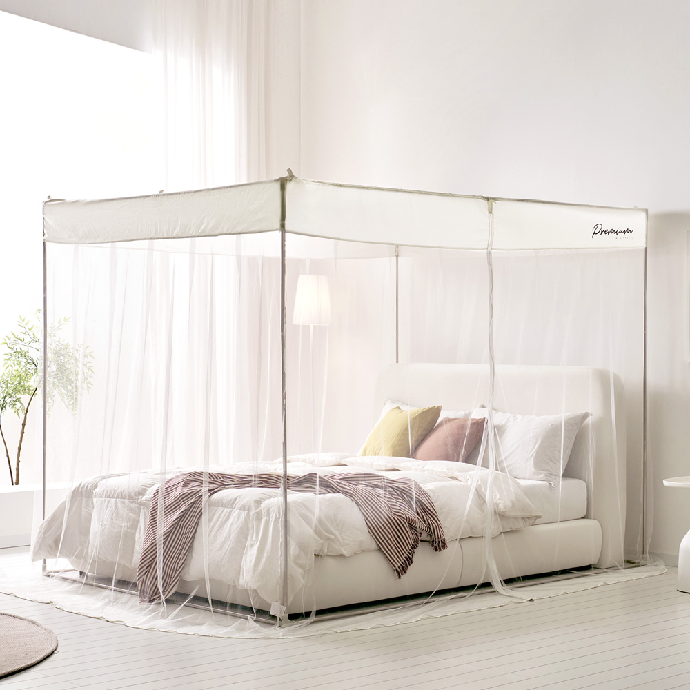 솔트 마시멜로 사각 모기장(스텐봉 포함) 침대 원터치 모기장 텐트 캐노피 특대형 아기 유아 텐트형 방충망 모기차단 76,900원