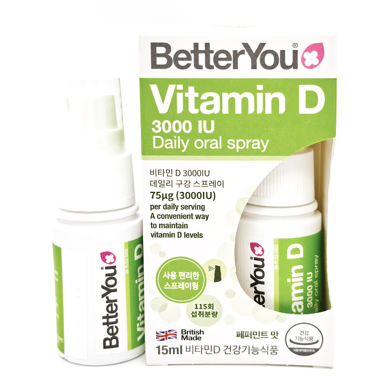 BETTERYOU 베러유 비타민D 3000IU 액상 구강 스프레이 페퍼민트맛, 1개, 15ml 34,900원