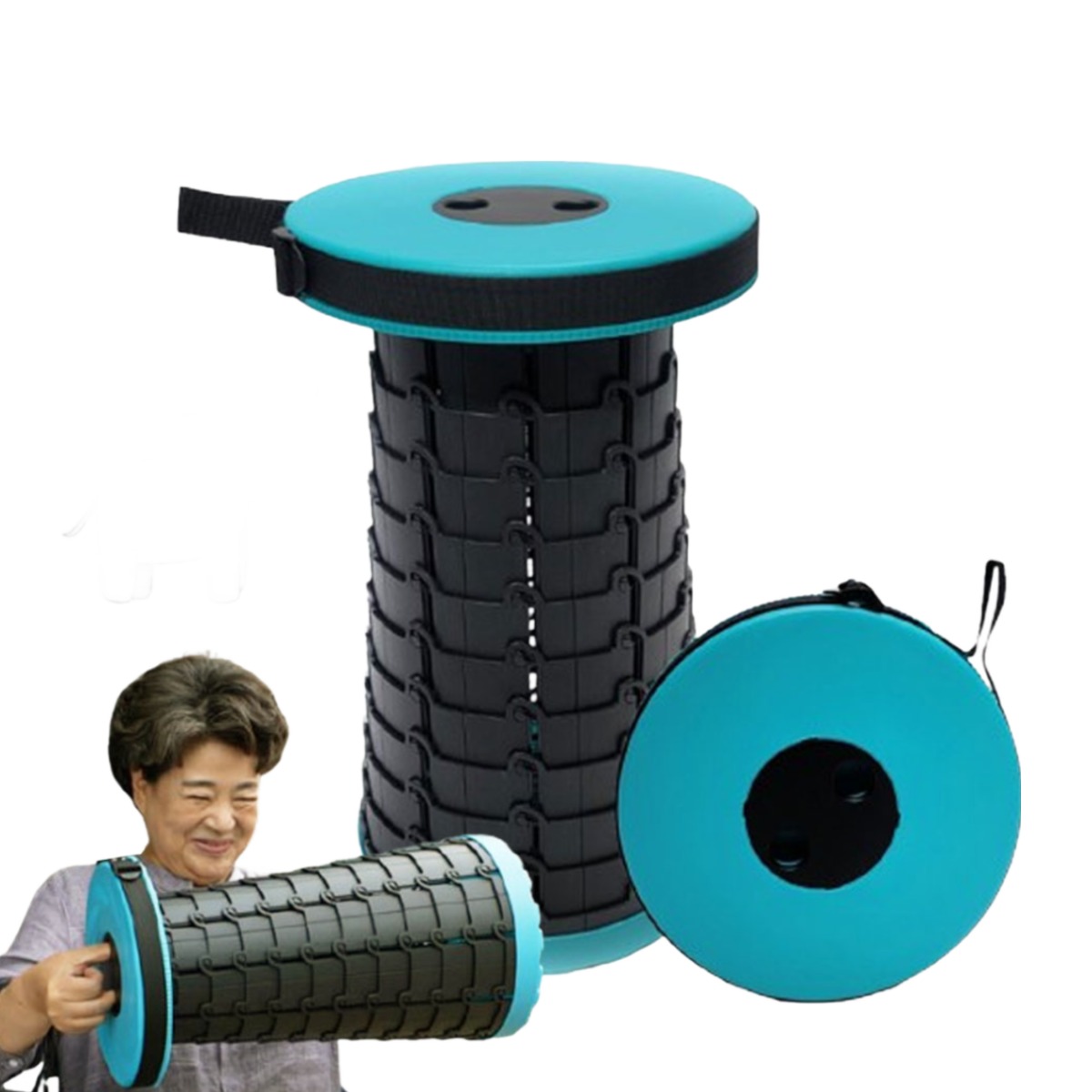 코끼리 1초 휴대용 만능의자 폴딩 높이조절 접이식 휴대의자, 1개, 단일 49,800원