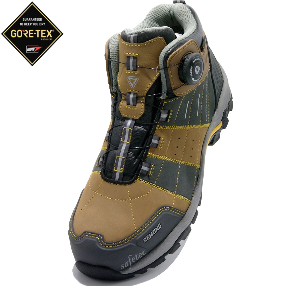 고어텍스 방수 투습 통풍 다이얼 발목높은 브라운 안전화 경량 발편한 KCS인증 발보호 토우캡 쿠션깔창 남자 여성 작업화 125,000원