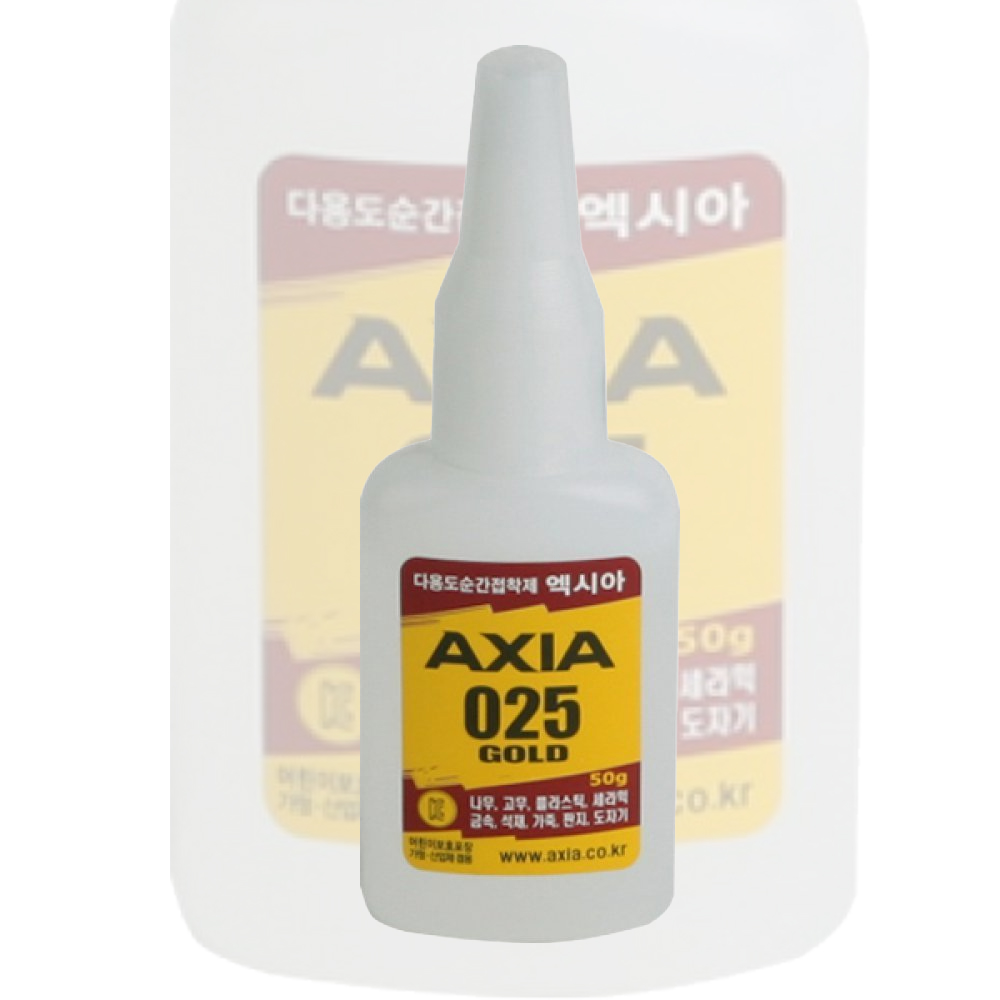 골든트리 엑시아 다목적용 순간접착제 50g 025 GOLD 본드 속경화형 금속 목재 고무 플라스틱 도기 가죽 8,300원