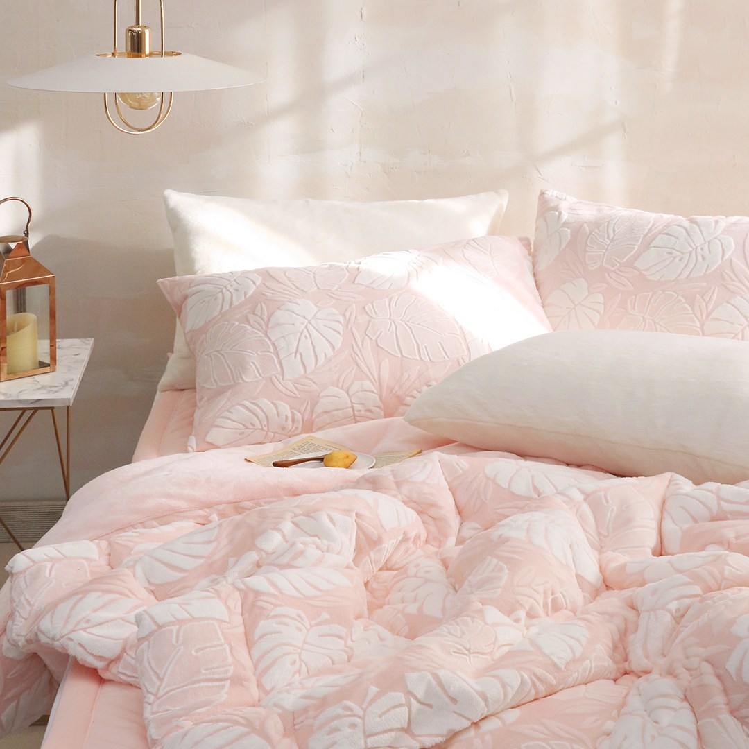 플로라침구 몬스테라 극세사 차렵이불+패드+베개커버 94,800원