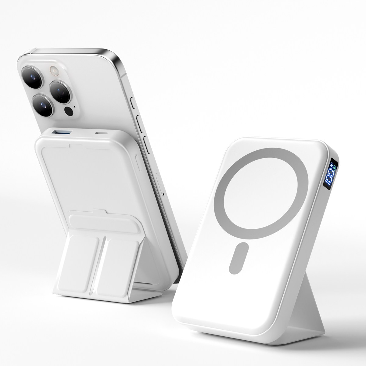 TRYSEEK 맥세이프 보조배터리 10000mAh 무선 보조배터리 고속충전 PD22.5W QC3.0 C타입 핸드폰거치대 19,900원