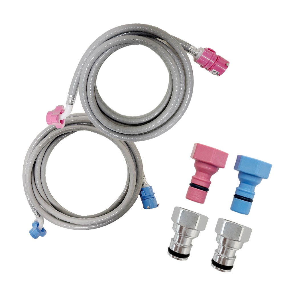 해피니즈 국산 냉수 5M + 온수 5M 세탁기호스 + 커플링 4개 세트 22,900원