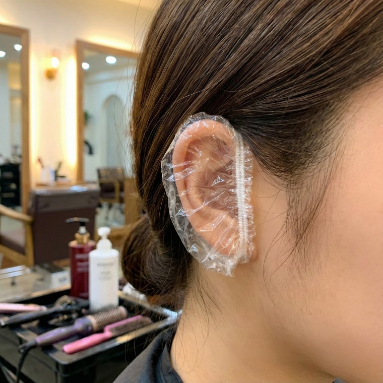 해피마이다스염색 귀마개 방수 이어캡 일회용 귀덮개 비닐 귀커버 50쌍 3,710원