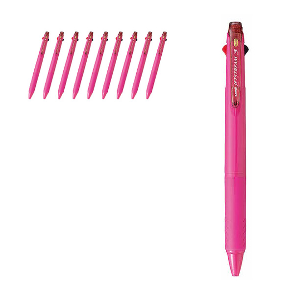 제트스트림 3색 멀티펜 SXE3-400 0.38mm, 딥로즈핑크 RP, 10개 33,000원