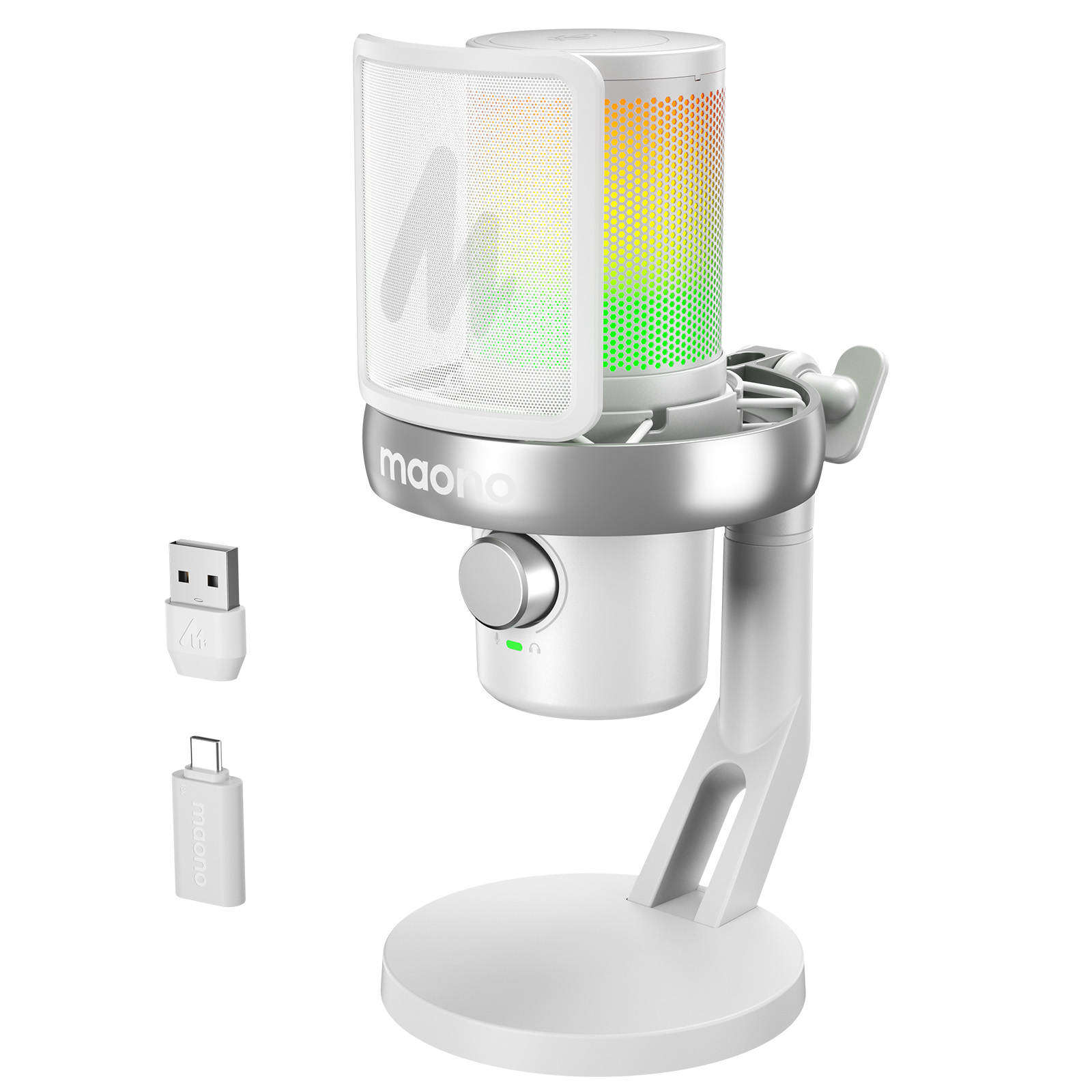 마오노 무선 AI 음성변조 원터치 노이즈캔슬링 음소거 콘덴서 마이크 게이밍 방송용 스트리밍 보컬용 DM40 129,000원