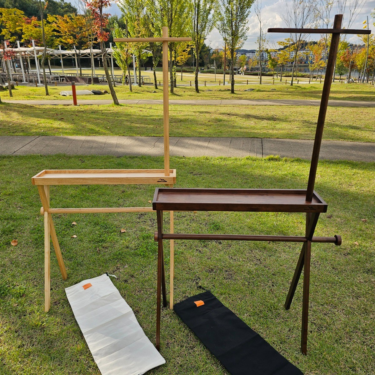 문캠핑 감성 우드 일반형 인디언행어 캠핑 차박 행어, 1개, 1단, 월넛 30,390원