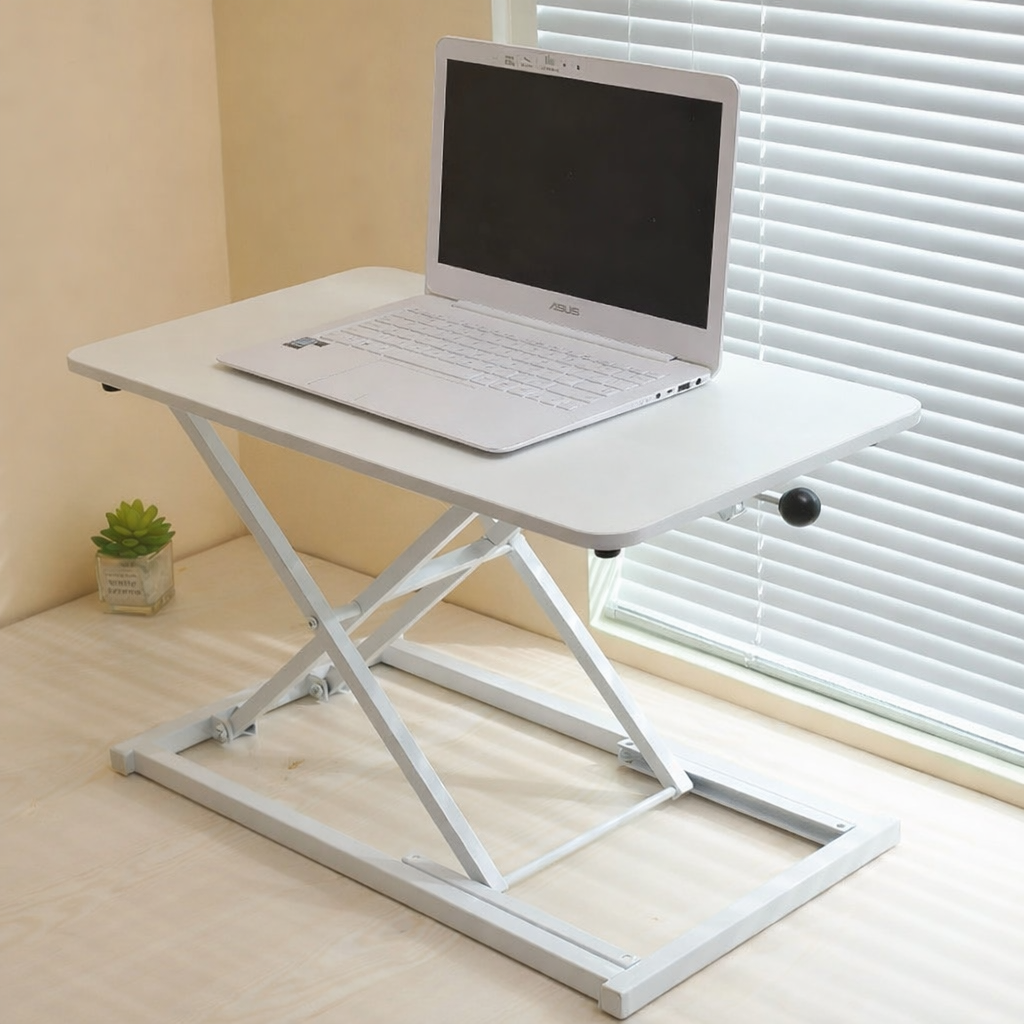 도들리 7단 높이조절 스탠딩 테이블 모션데스크, 600x400 화이트 29,900원