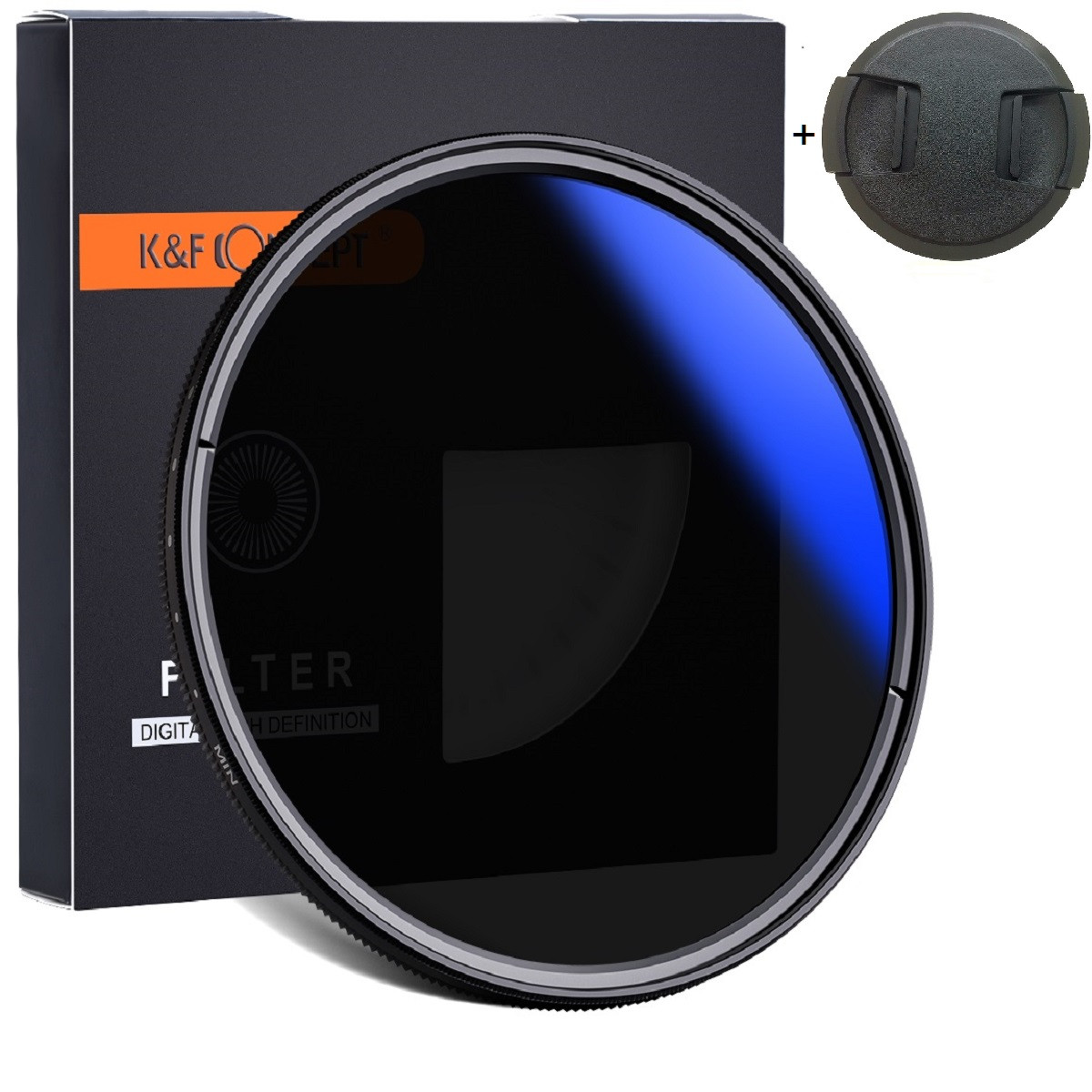 K&F Concept 49mm 슬림 NANO-C HMC ND2-400 가변 ND 필터 (블루코팅) (캡포함) AGC Glass Fader ND Filter +Cap 25,900원