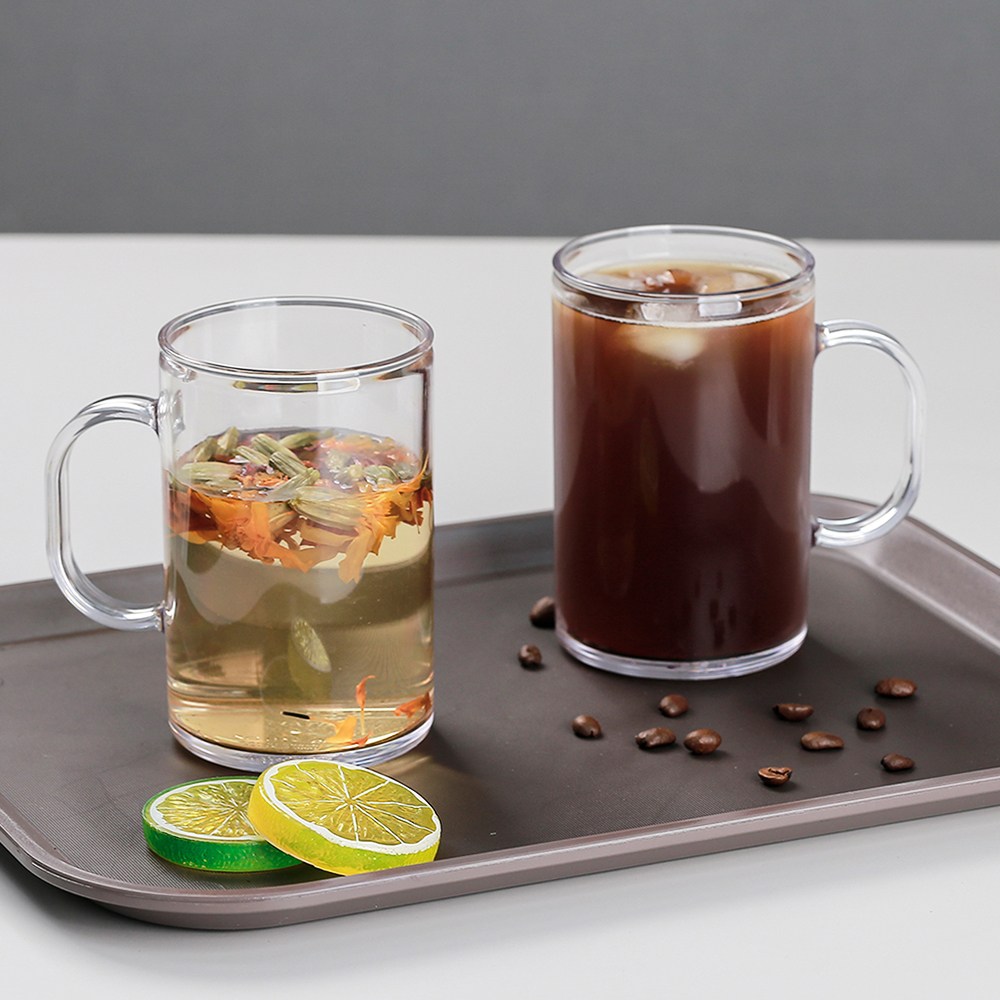 국산 PC 머그잔 17oz 500ml 깨지지 않는 캔모양 투명 머그컵 홈카페 캠핑 업소용 가정용 4,000원