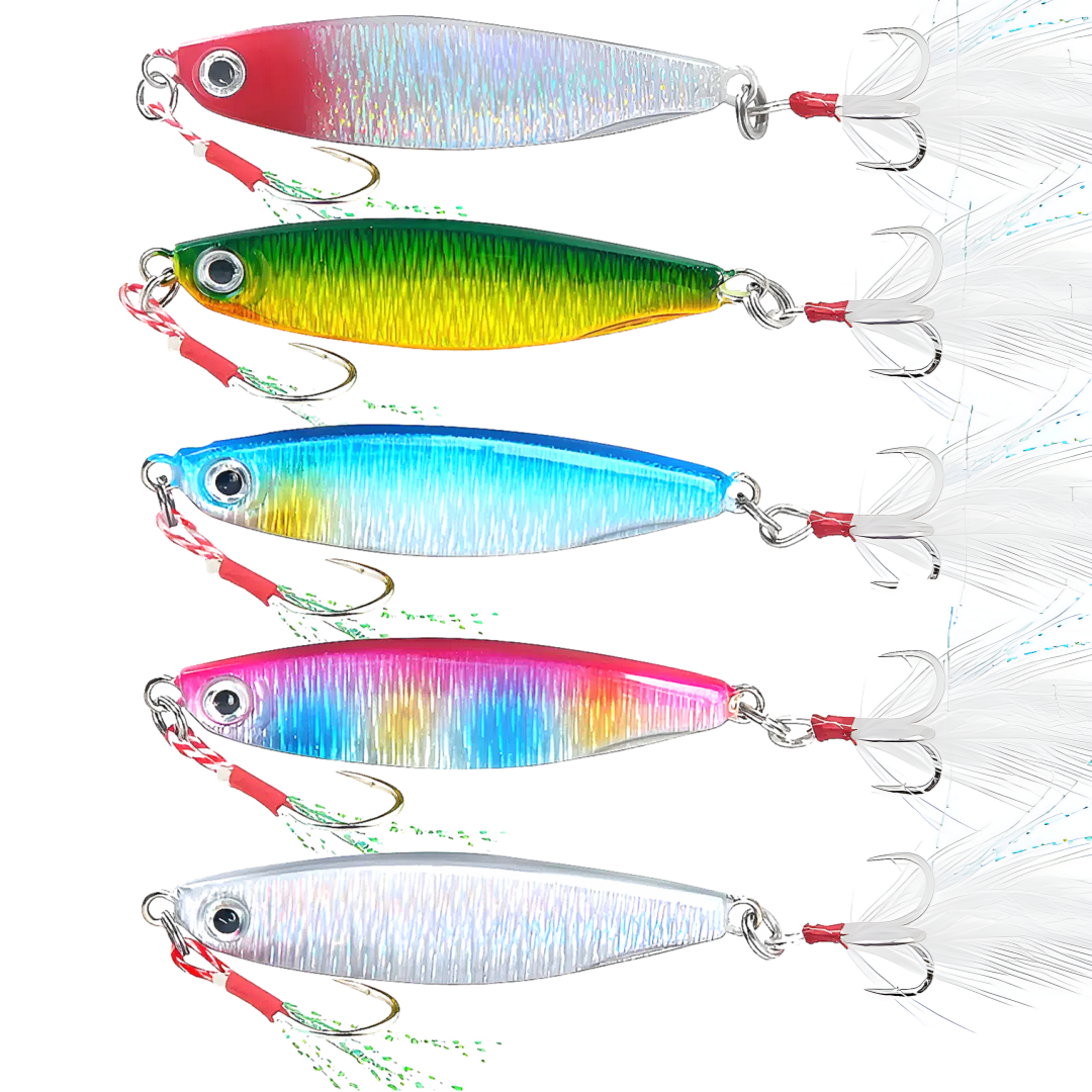 트로네틱 삼치 고등어 방어 부시리 메탈지그, 5개, 30g, 혼합색상 15,000원