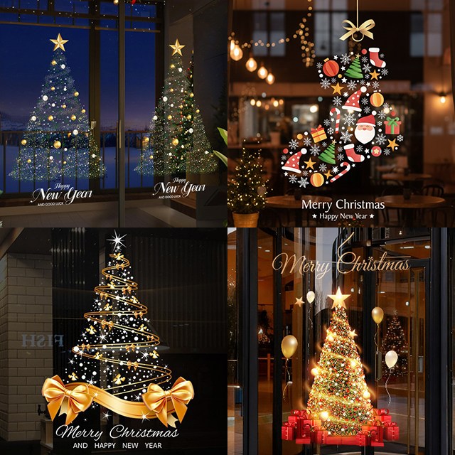 정전기 트리 스티커 크리스마스 창문 시트지 유리창 윈도우 붙이는 꾸미기 장식 대형 소형 12,000원