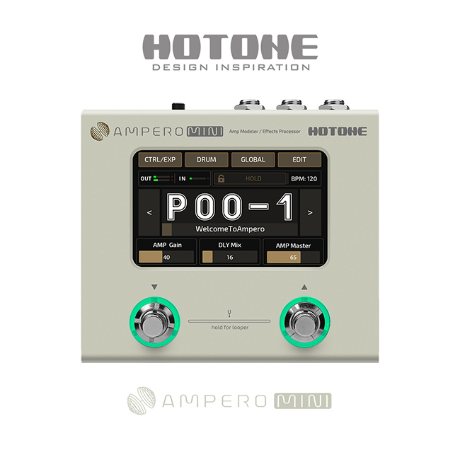 핫톤 Hotone Ampero Mini 앰프모델러 & 멀티이펙터 Vanilla (MP-50VN) 295,000원