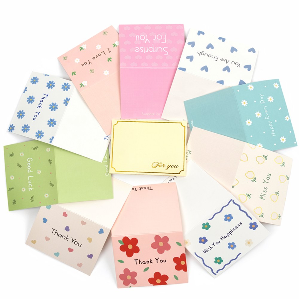 그니주니 미니 메시지 감사카드 10종 + 편지봉투, 10개, 혼합세트 9,950원
