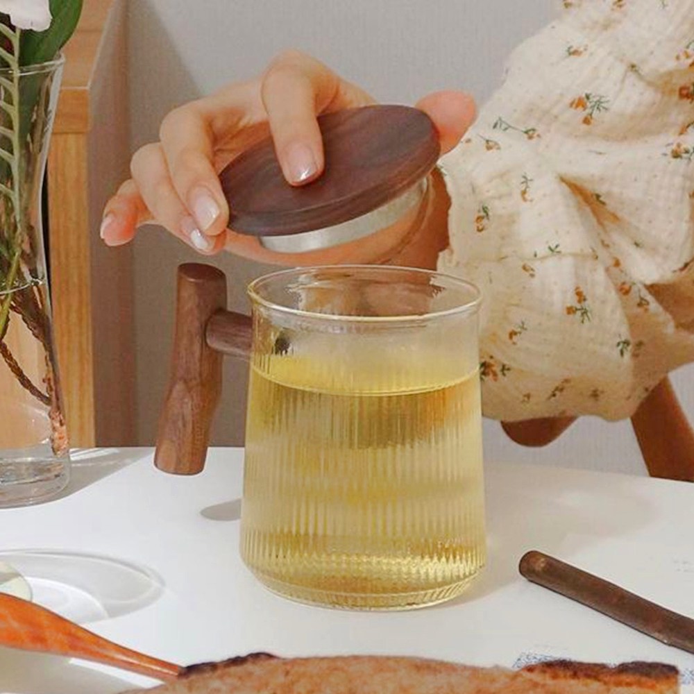 차그루 호두나무 티머그 유리 머그잔 24,800원