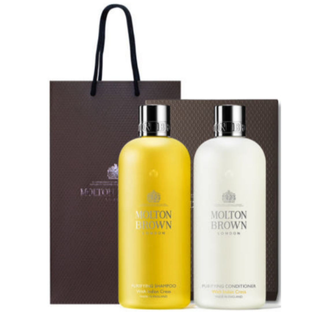 [몰튼 브라운] 퓨리파잉 샴푸 위드 인디안 크레스+컨디셔너 세트, 2개, 100ml 25,000원