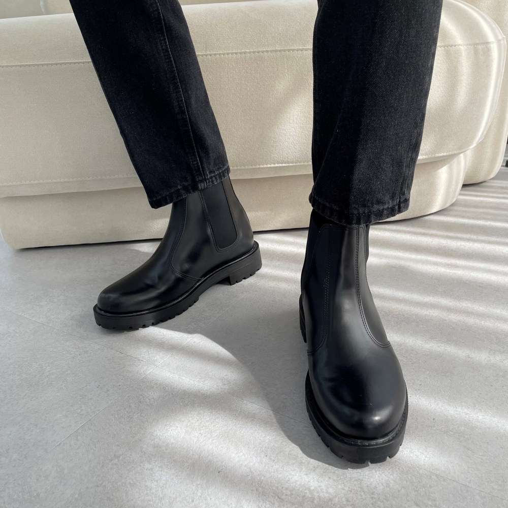 오오룩 7cm 키높이 남자 가죽 첼시부츠 앵클 부츠 46,800원